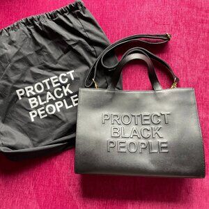 CISE Protect Black People (PBP) Bag — Black Vegan Leather